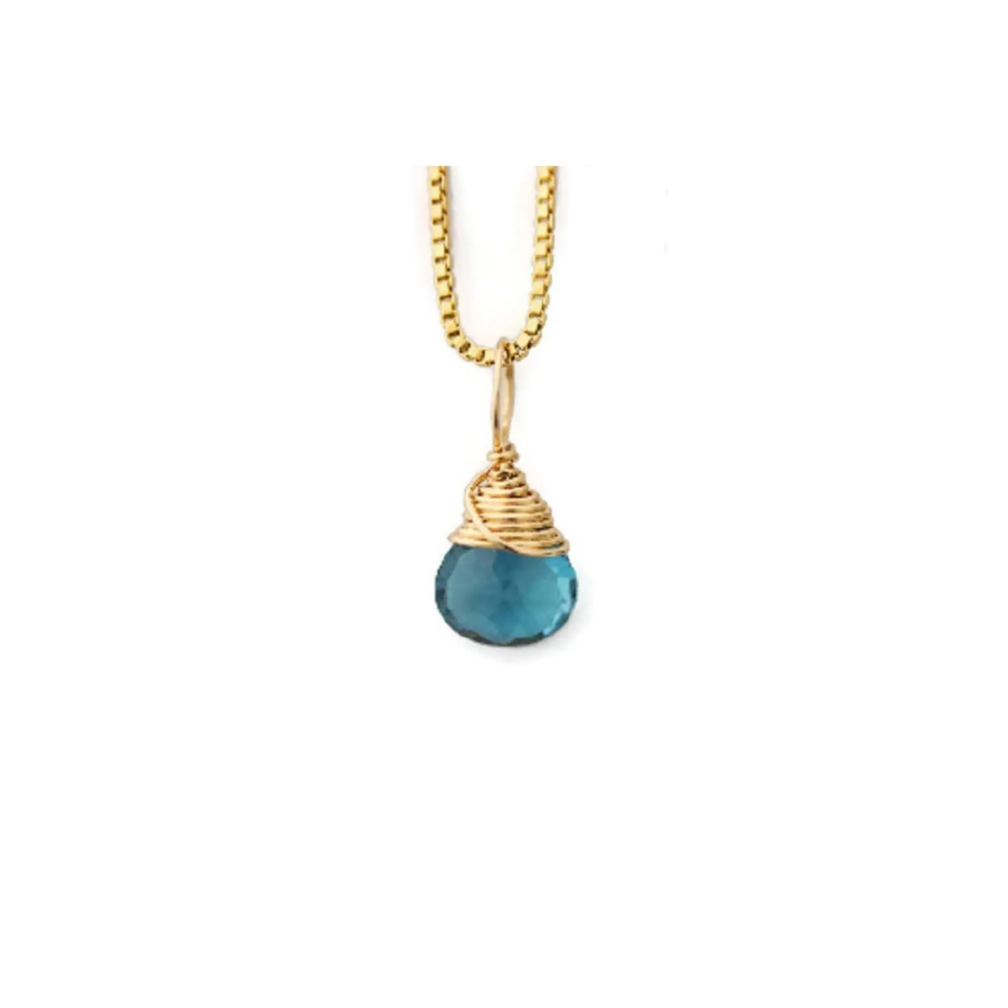 Genuine Birthstone Necklaces in Gold Filled