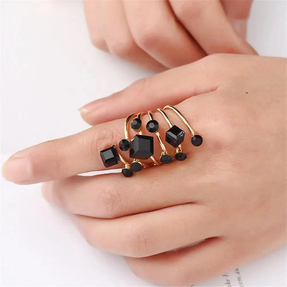 Gilda Oversize Multi Stone Rings