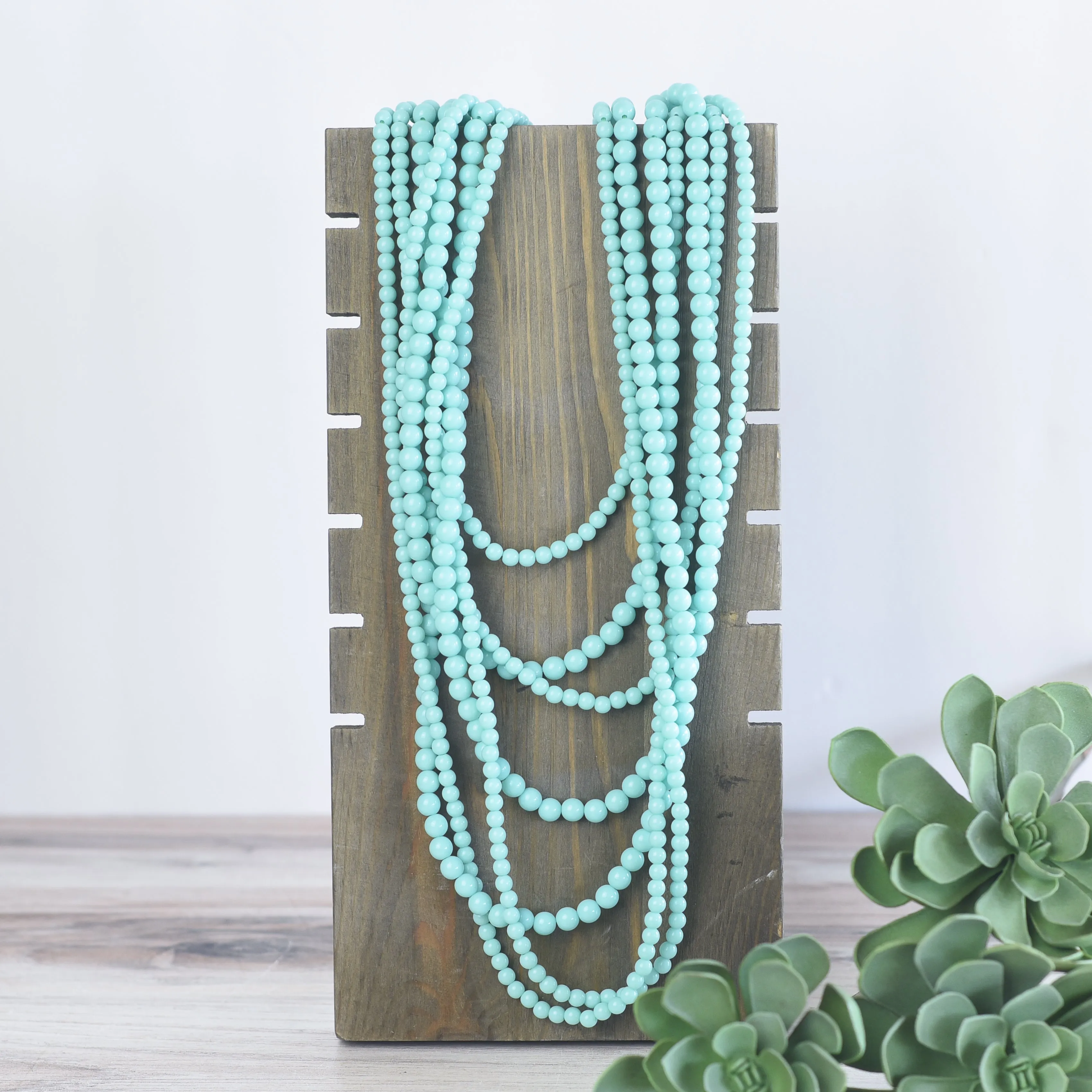 Glory Multi Strand Beaded Statement Necklaces