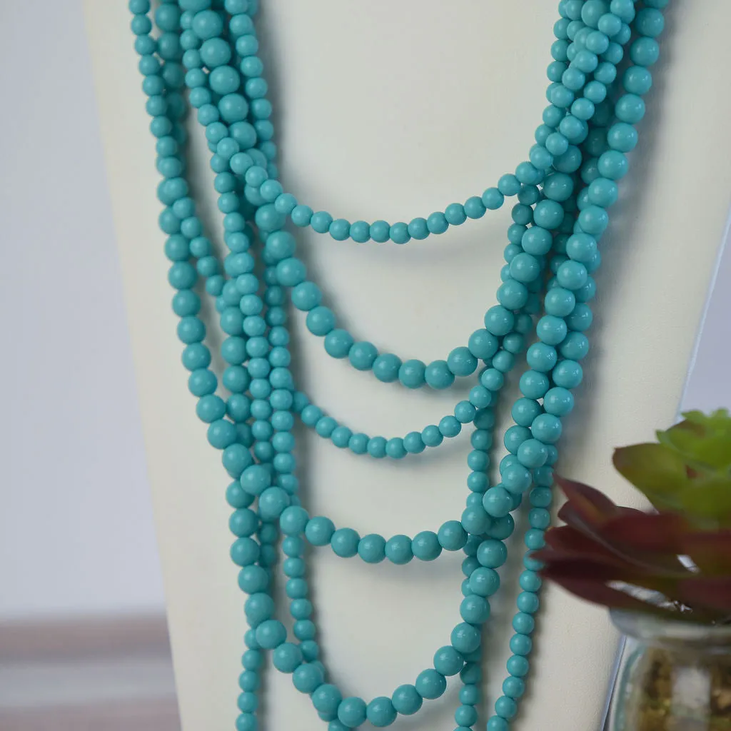 Glory Multi Strand Beaded Statement Necklaces