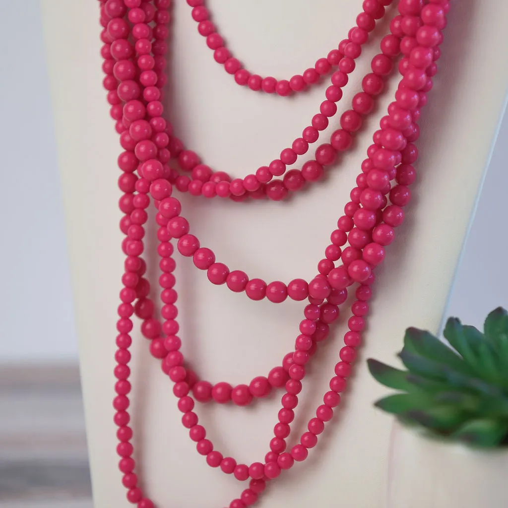 Glory Multi Strand Beaded Statement Necklaces