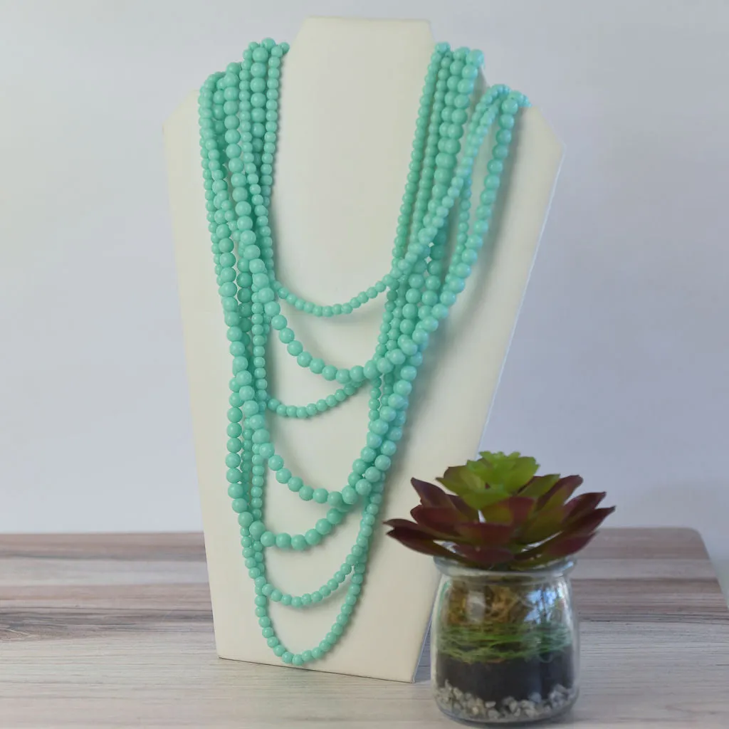 Glory Multi Strand Beaded Statement Necklaces