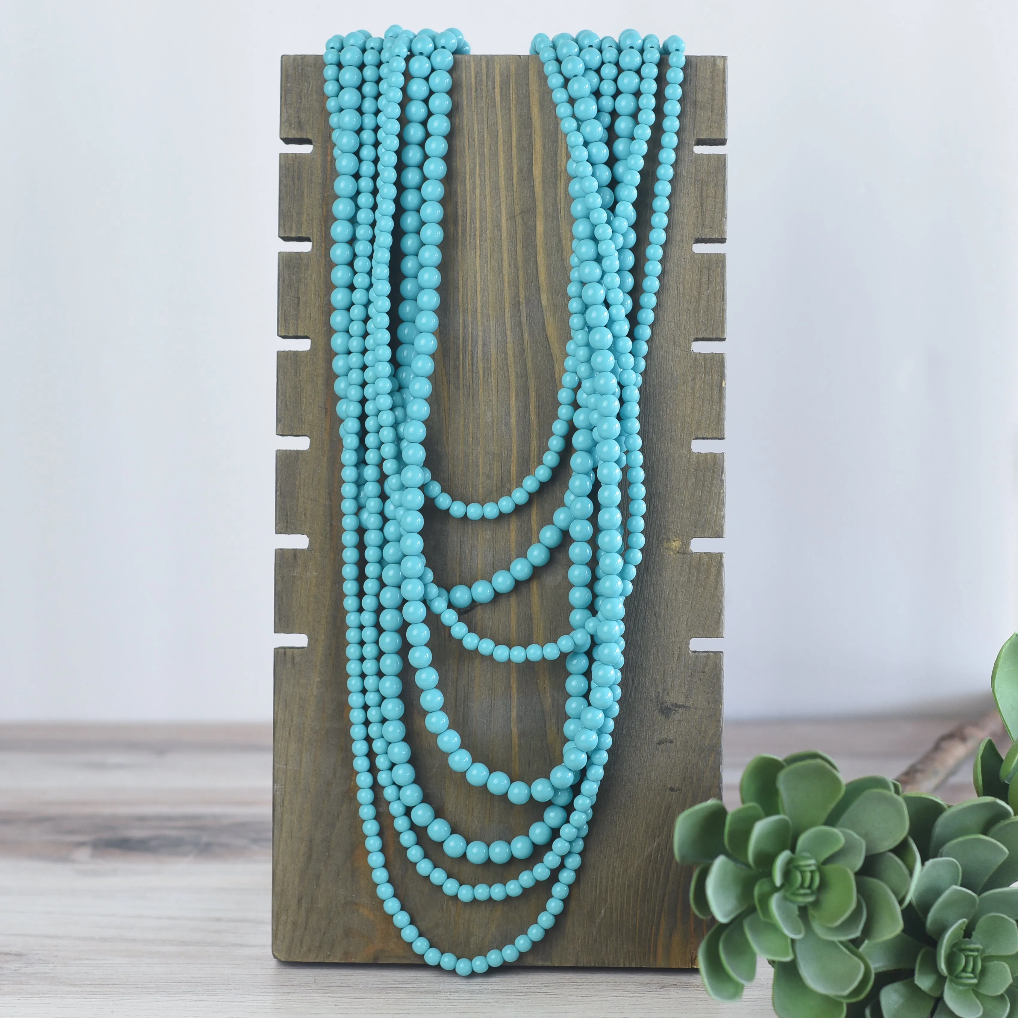 Glory Multi Strand Beaded Statement Necklaces