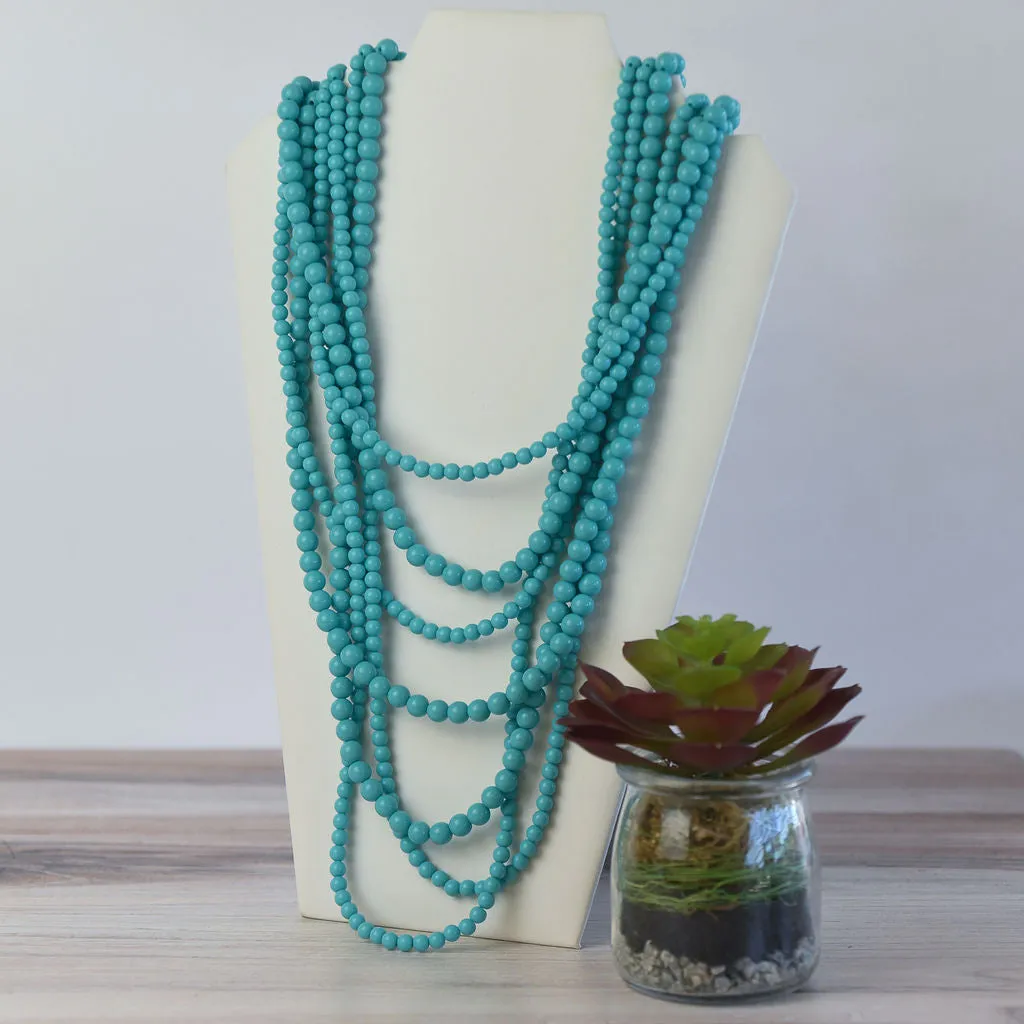 Glory Multi Strand Beaded Statement Necklaces