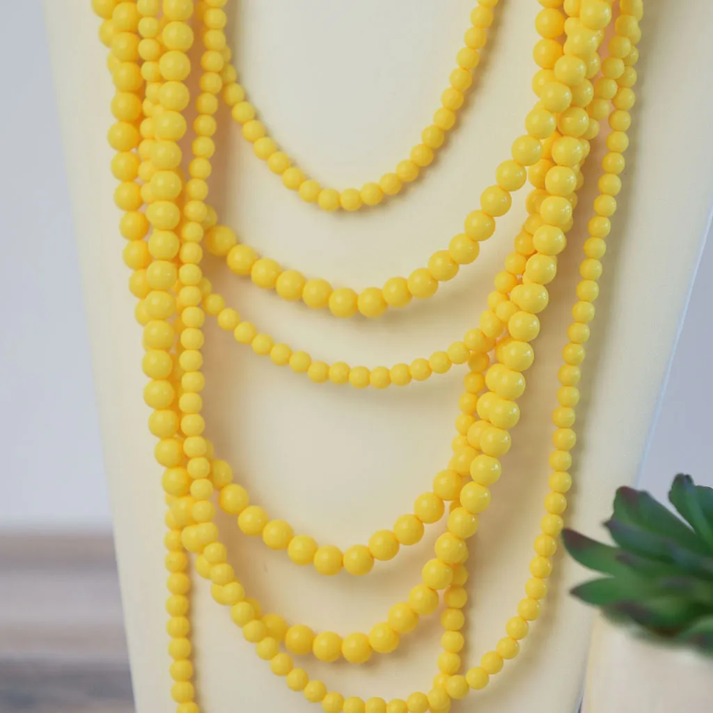 Glory Multi Strand Beaded Statement Necklaces