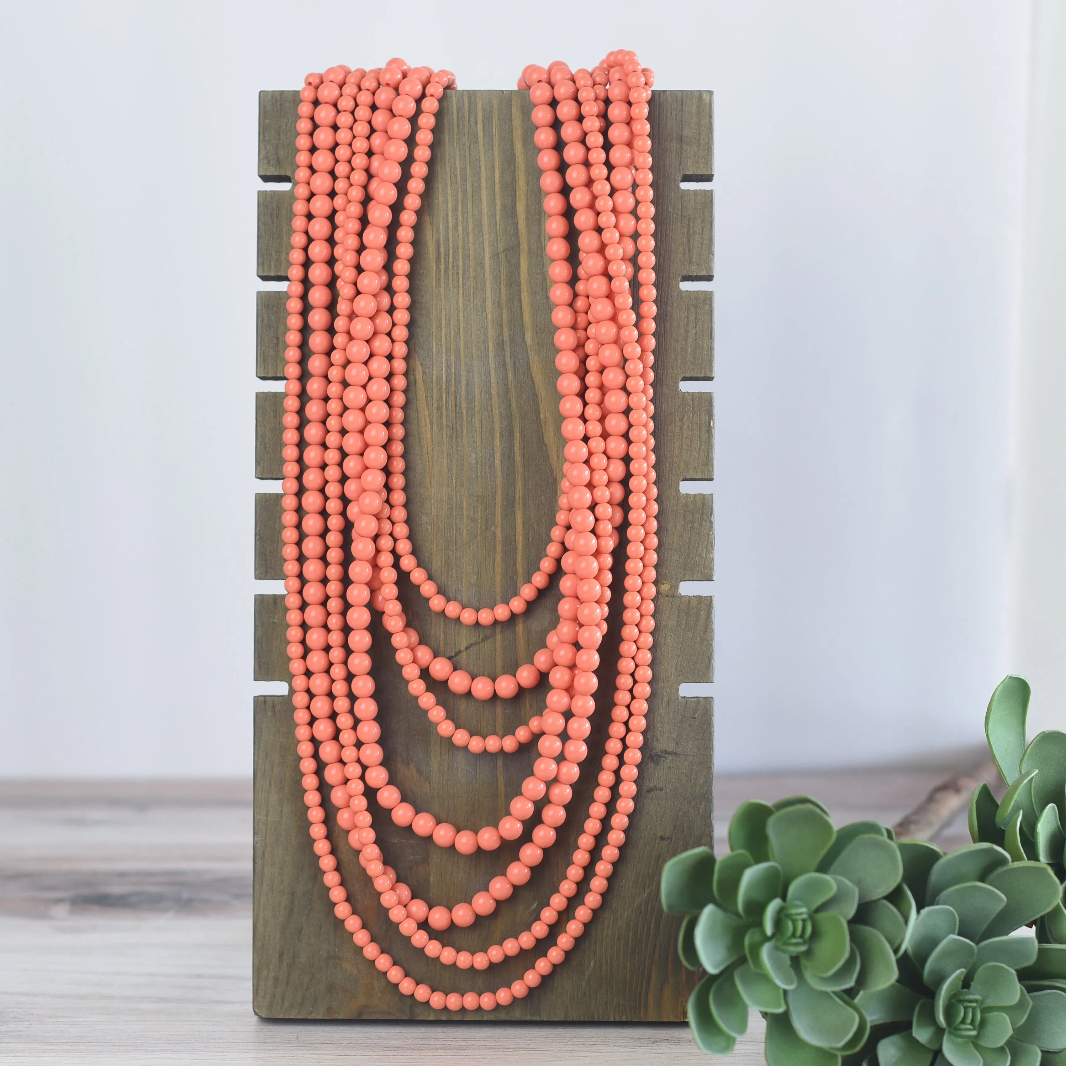 Glory Multi Strand Beaded Statement Necklaces