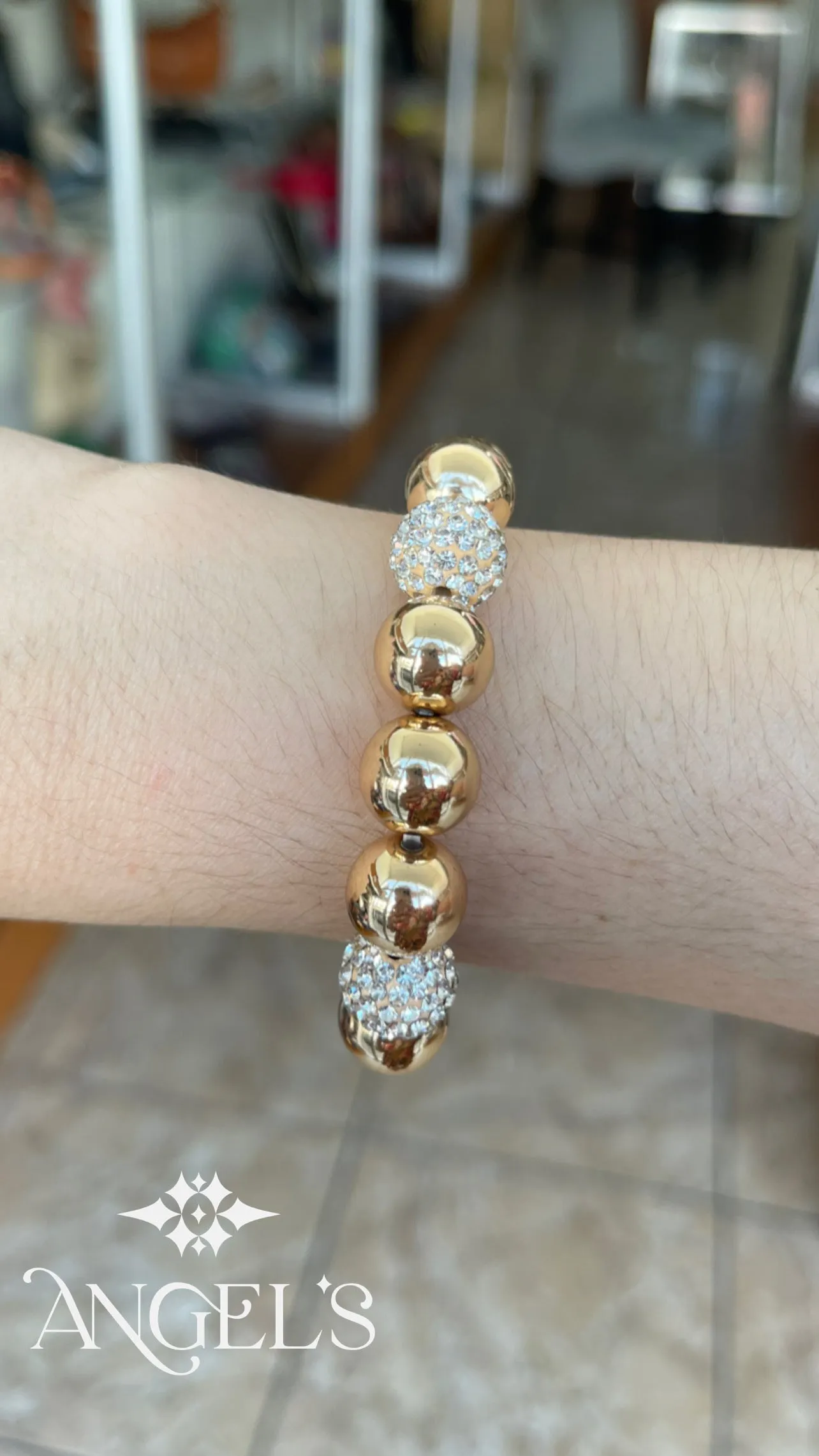 Gold Beaded Bracelet