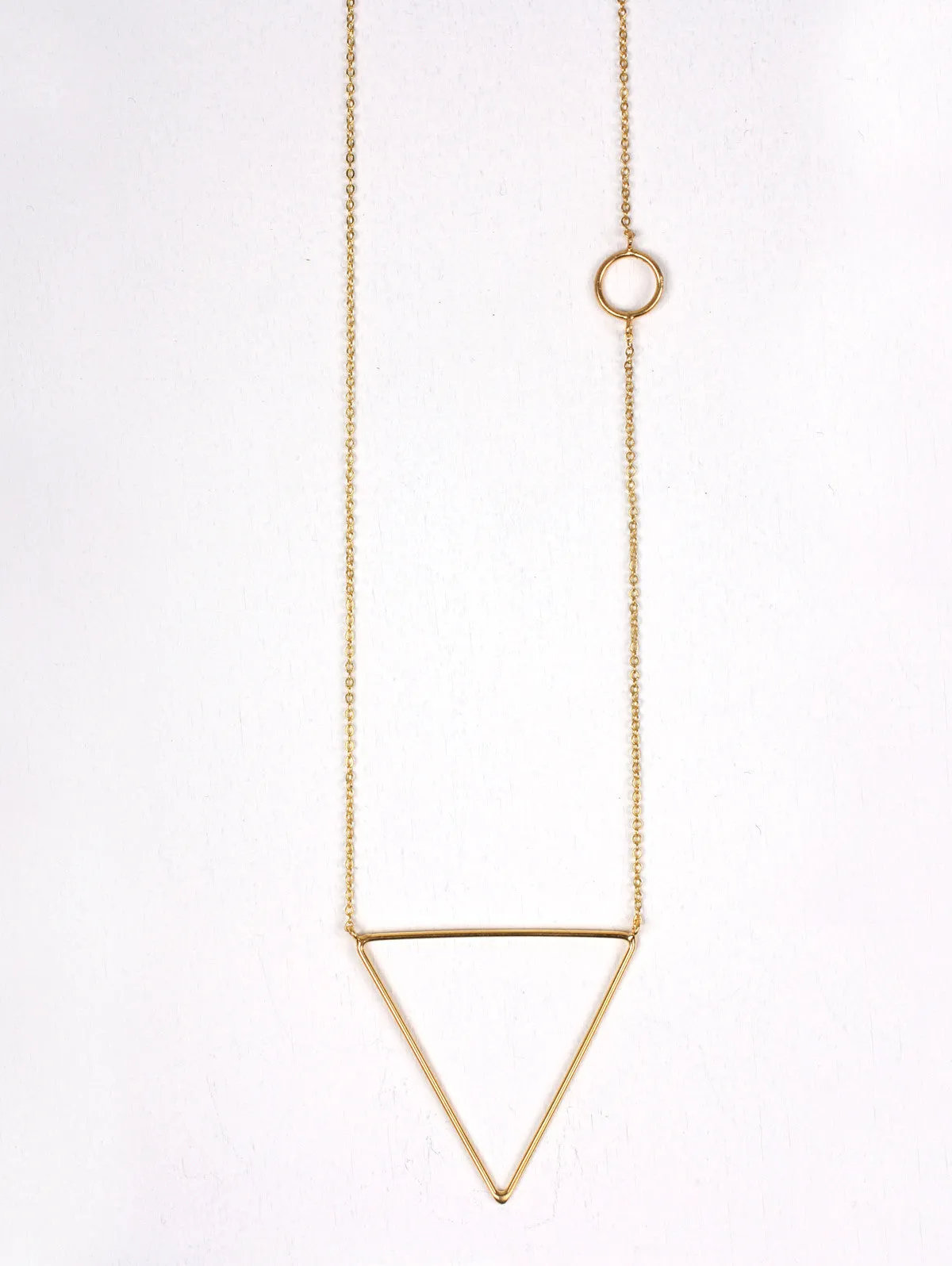 Gold Pyramid Necklaces