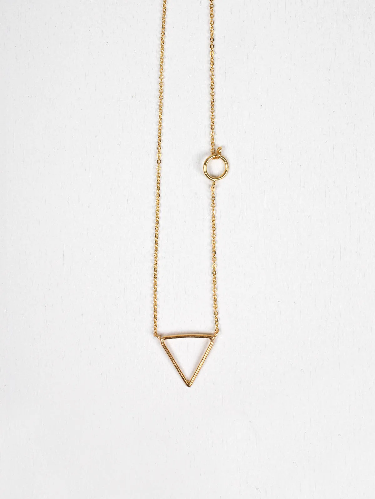 Gold Pyramid Necklaces