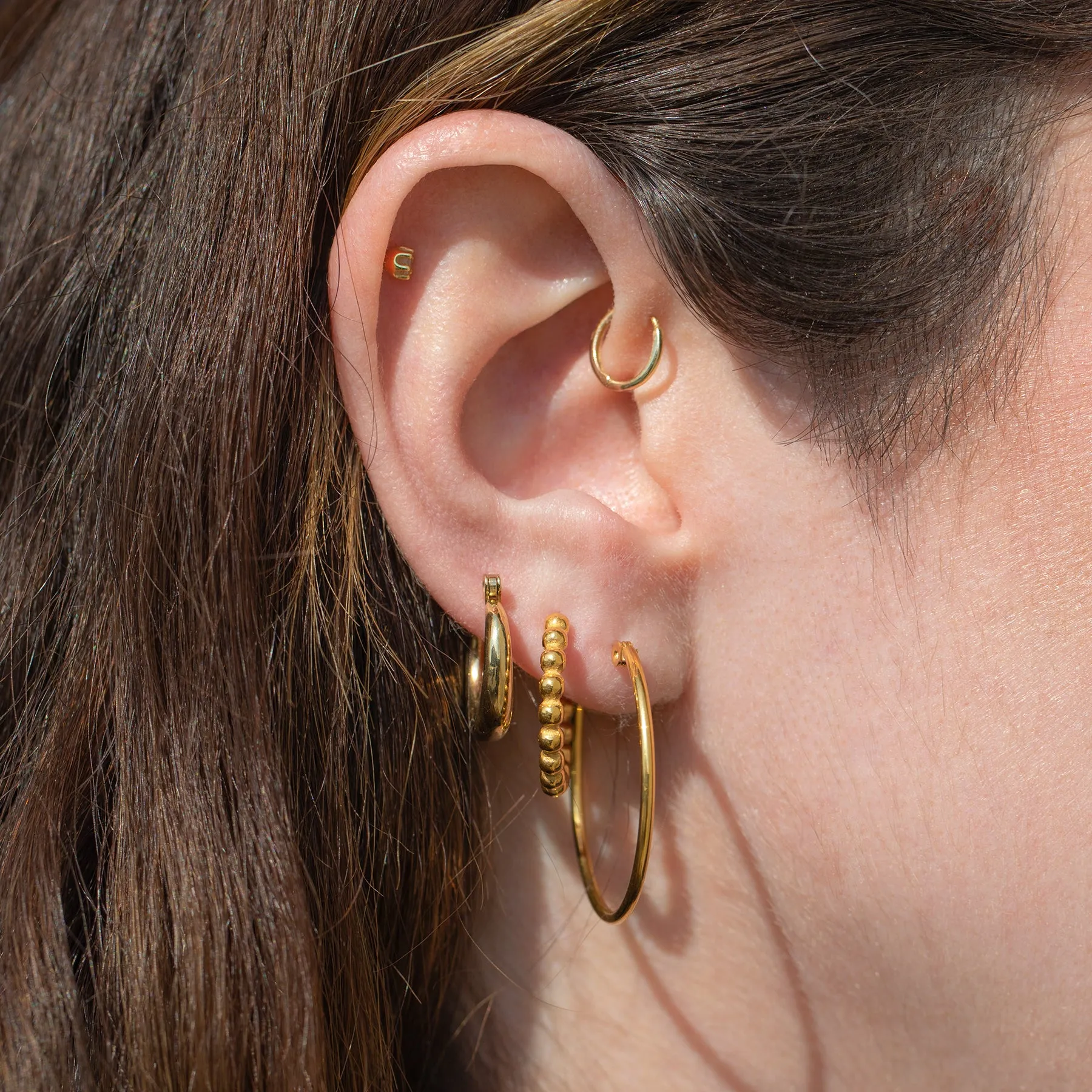 Golden Hour Large Hoops