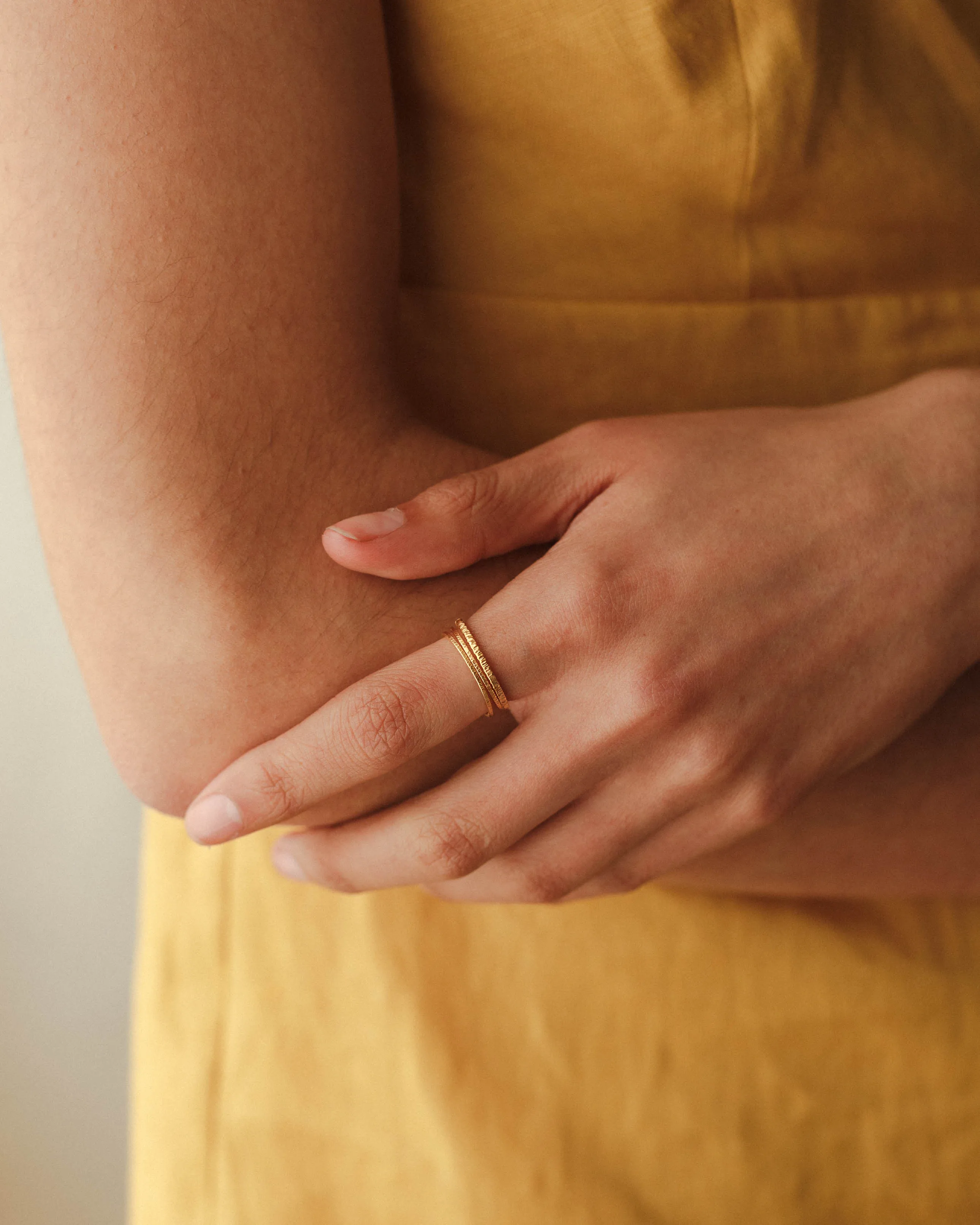 Golden Hour Stacking Rings