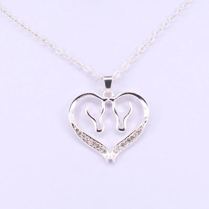 Gorgeous Horse Heart Necklaces