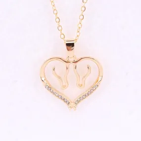 Gorgeous Horse Heart Necklaces