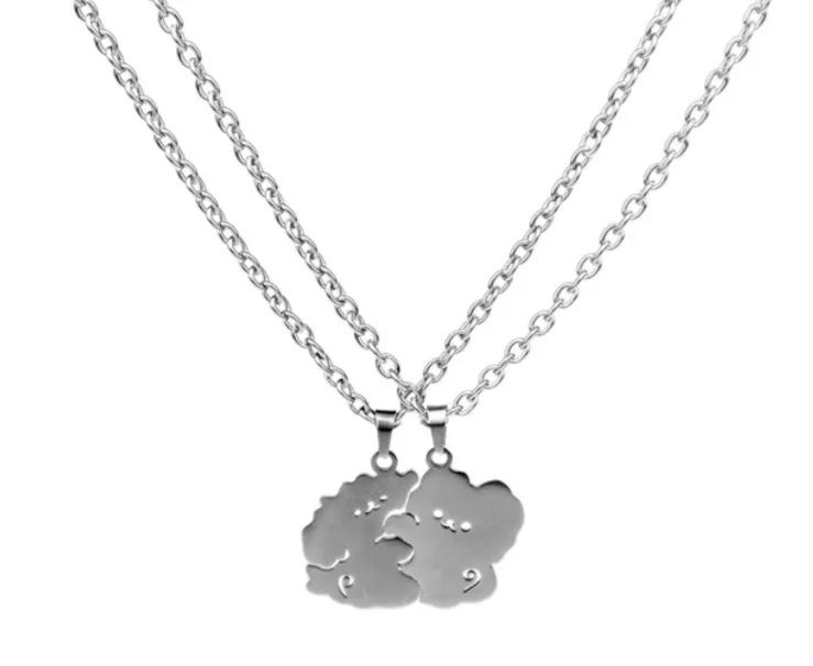 Hug Dog Friendship Pendant BFF Necklaces