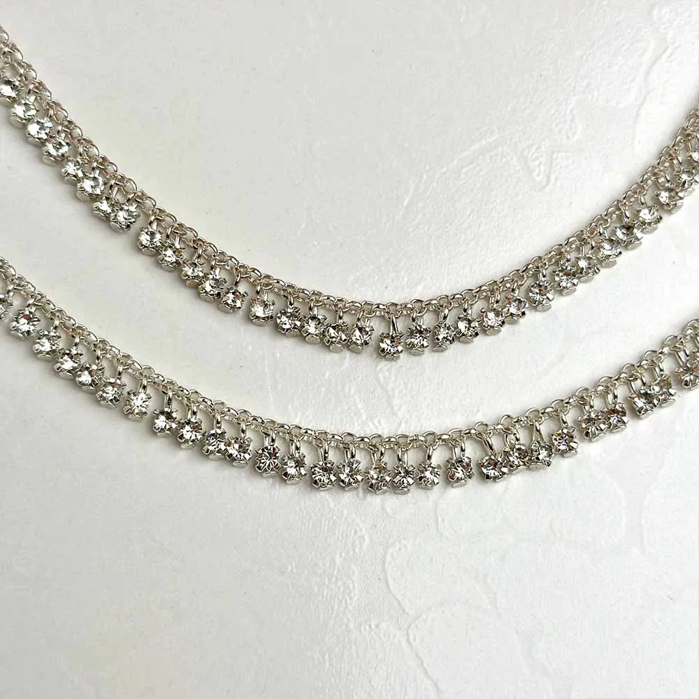 Jhilmil Anklets (Silver)