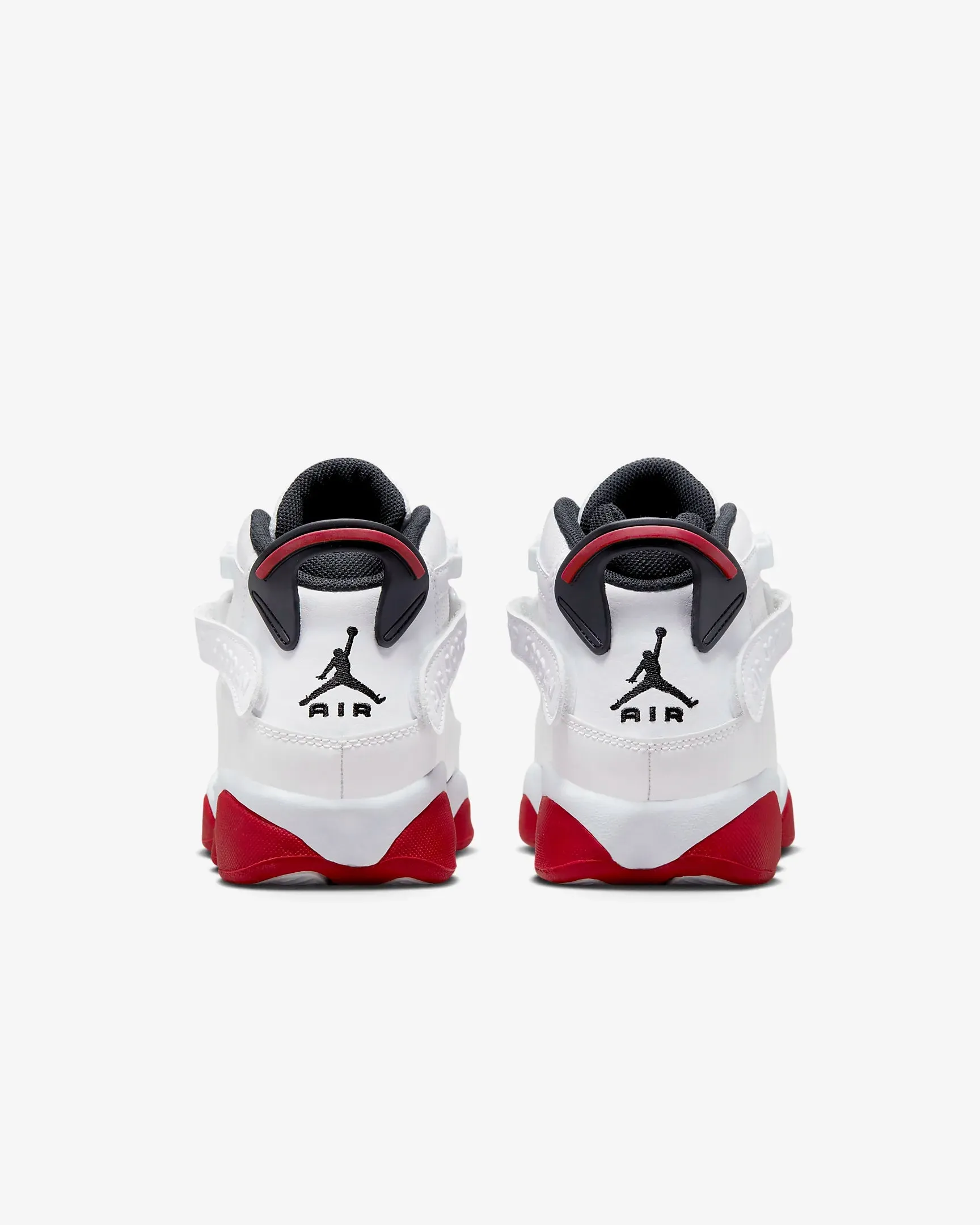 Jordan - Boy -  GS 6 Rings - White/University Red/Black