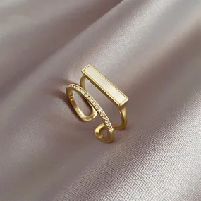 Just Lil Things Artificial Gold Rings jltr0245