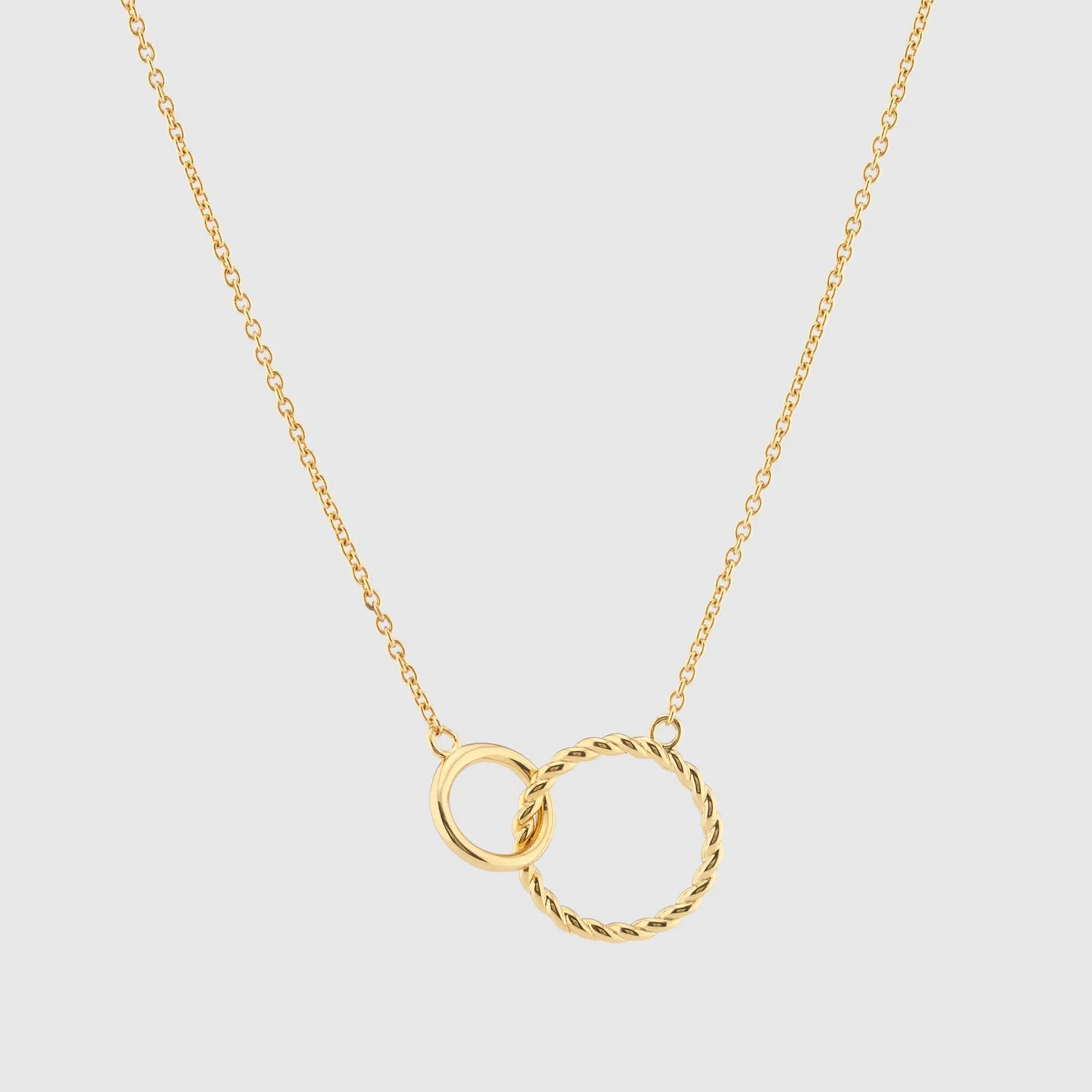 Kelso Alhambra Gold Vermeil Twisted Rings Necklace