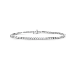 Lab Grown Diamond Tennis Bracelet (4.00 ct.) 2.80mm 4-Prongs Setting in 14K Gold