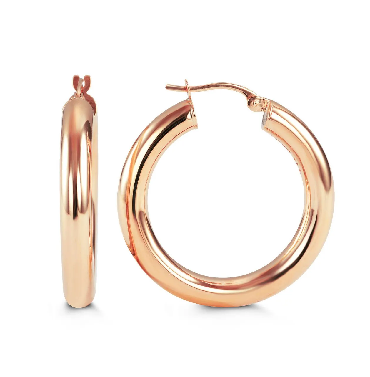 Large Bold Hoops | 10k Rose Gold