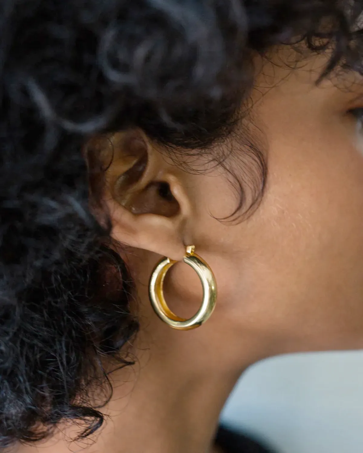 Large Mood Hoops (Gold)