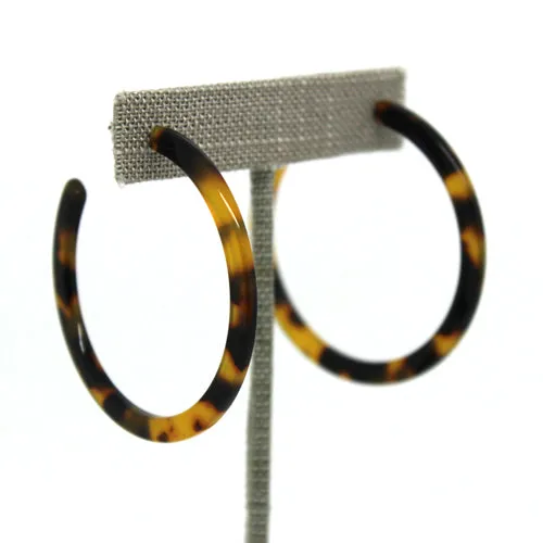 Large Tortoiseshell Hoops