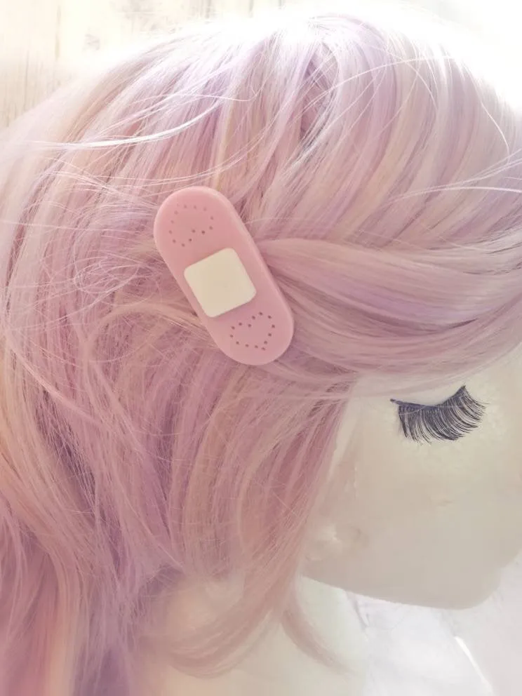 Lilac Pastel Bandaid Hair Clips