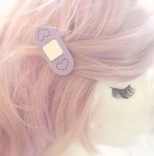 Lilac Pastel Bandaid Hair Clips