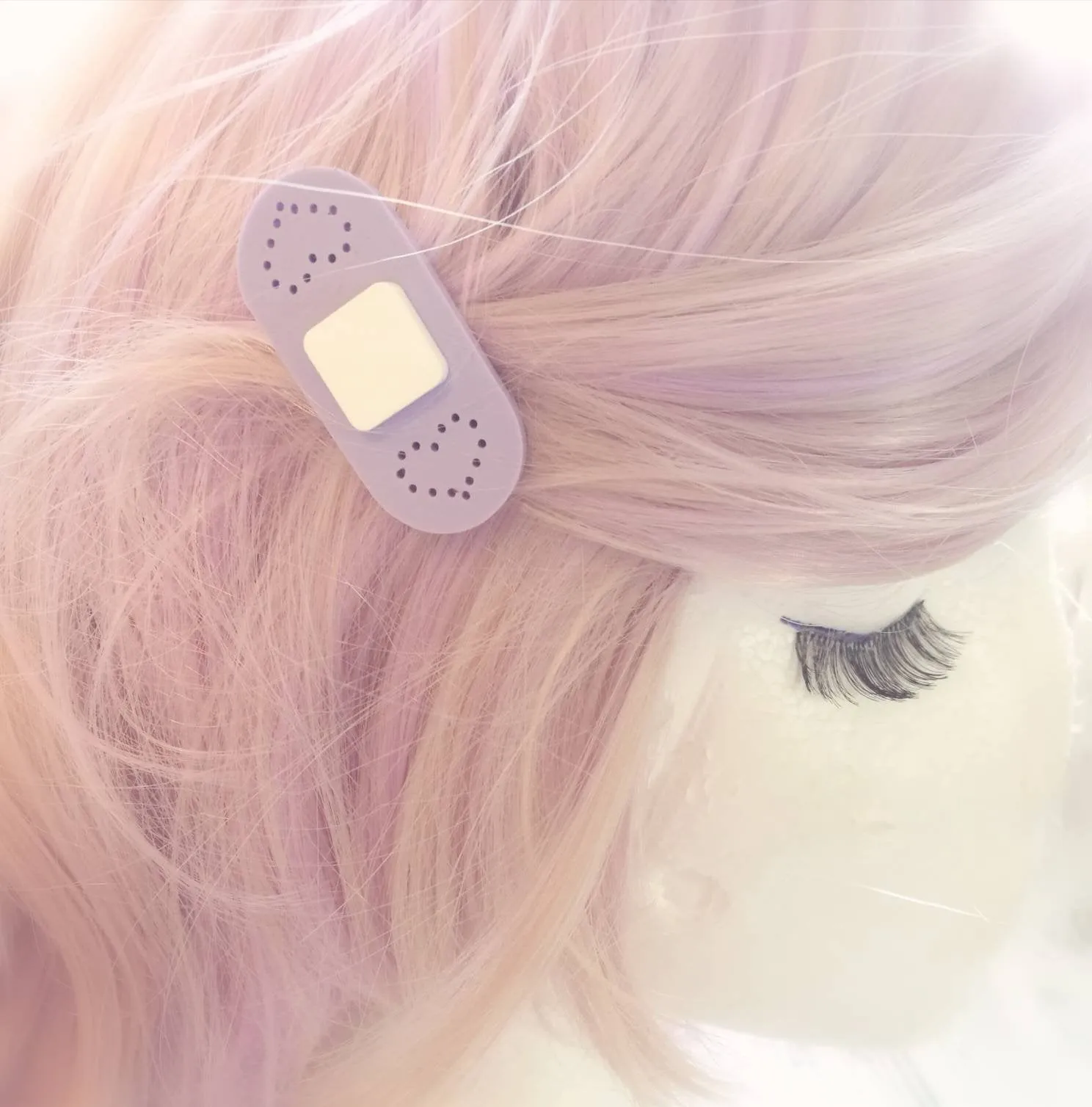 Lilac Pastel Bandaid Hair Clips