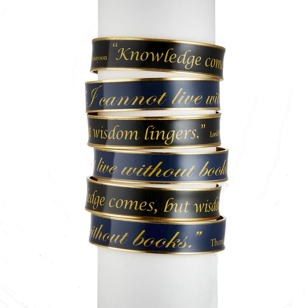 Literary Quote Bracelets