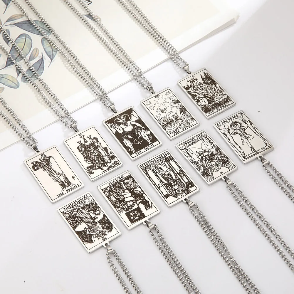 Major Arcana Tarot Card Necklaces