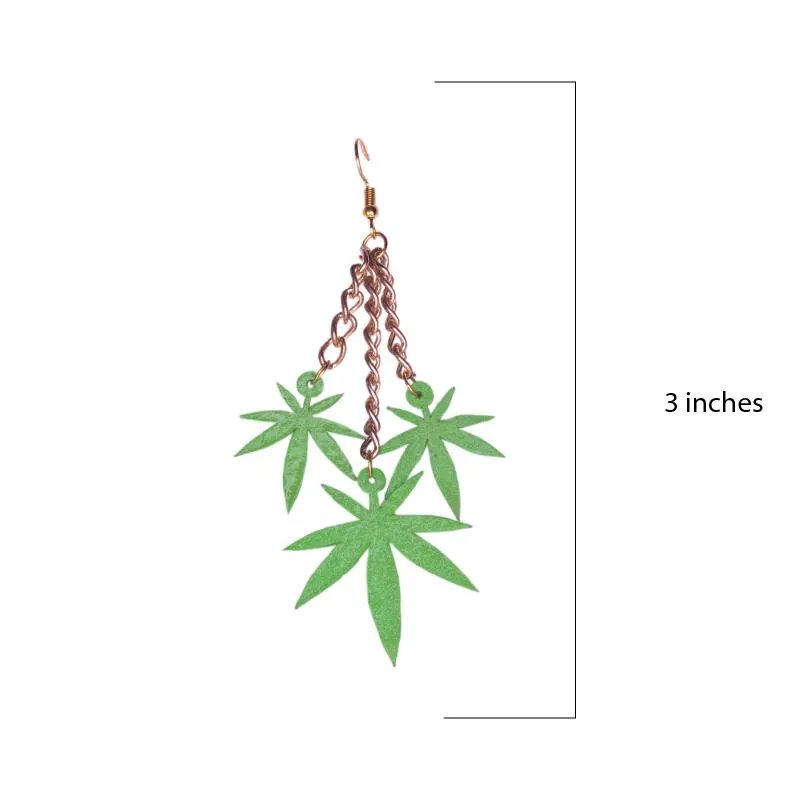 Marijuana Earring