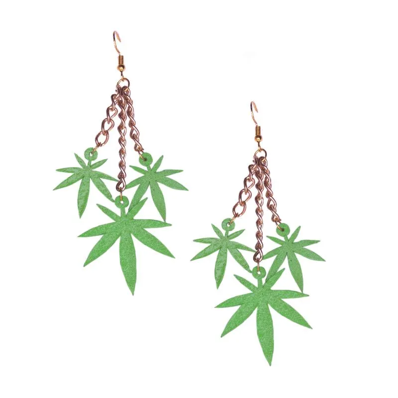 Marijuana Earring