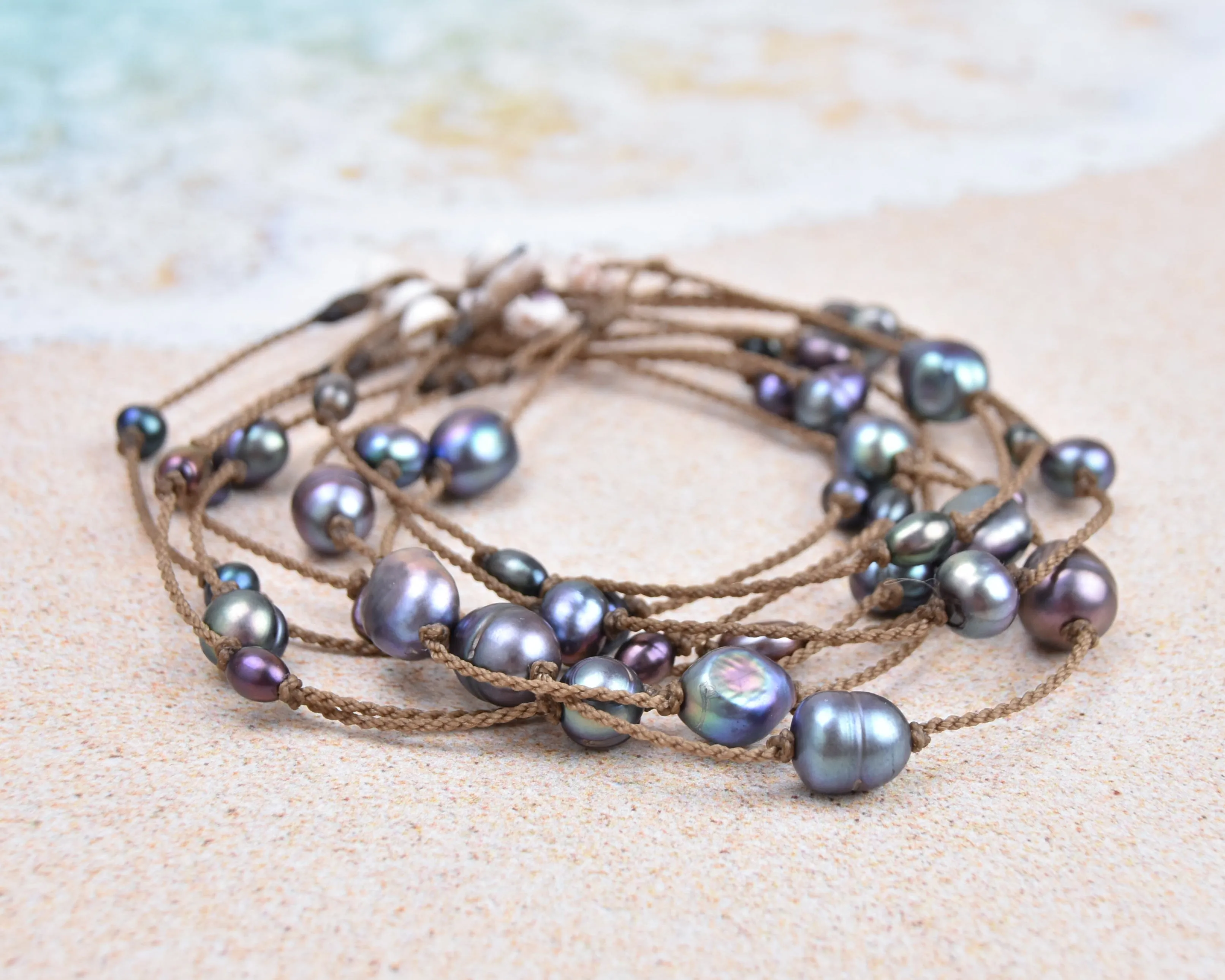 Mermaid   Peacock Pearl Princess Anklets