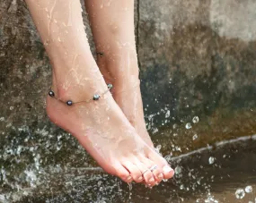 Mermaid   Peacock Pearl Princess Anklets