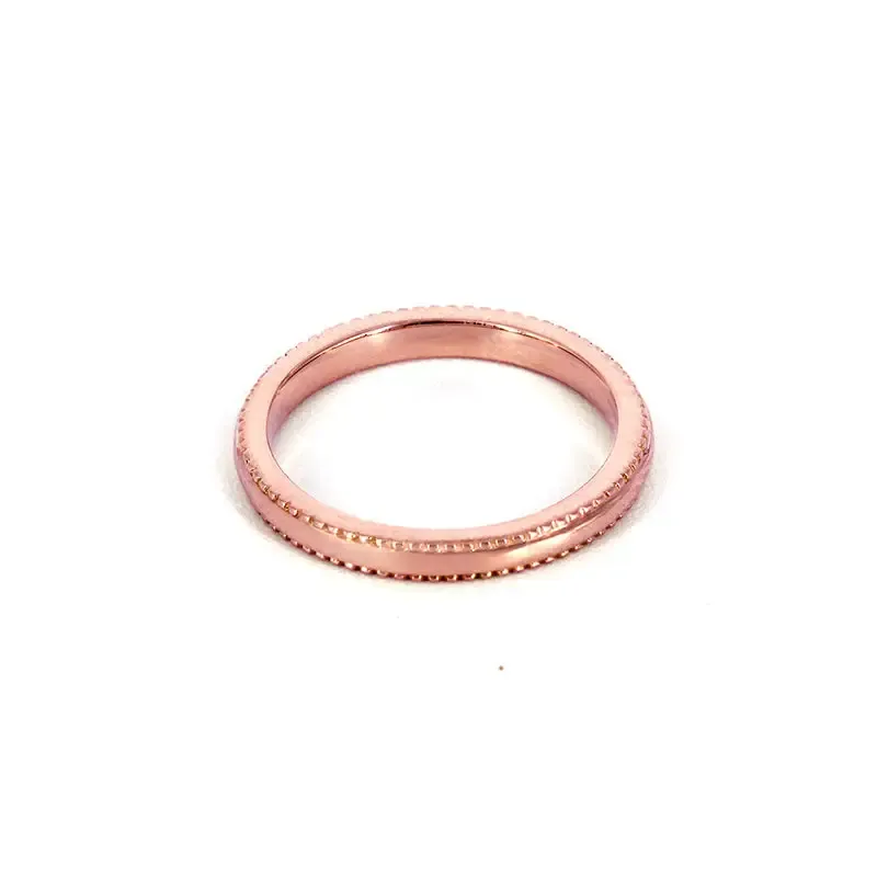 Millie Milgrain Detailed Ring Wedding Rings in 18K gold