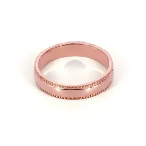 Millie Milgrain Detailed Ring Wedding Rings in 18K gold