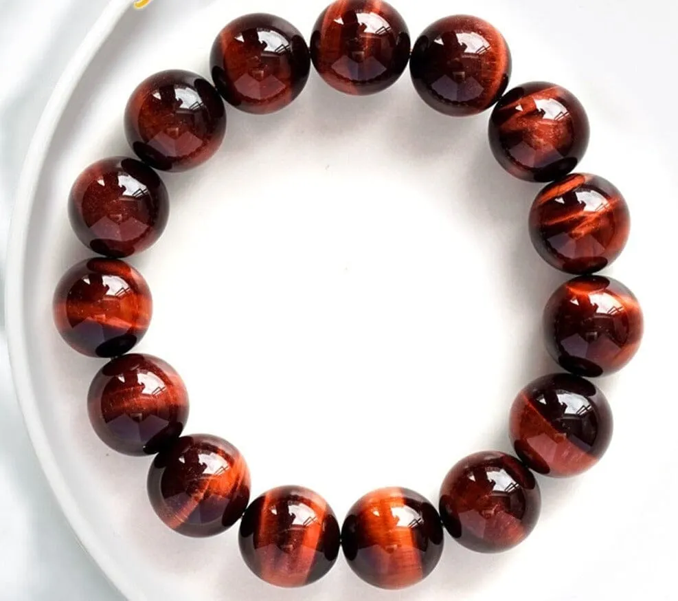 Natural Red Tiger Eye Stone Bracelet