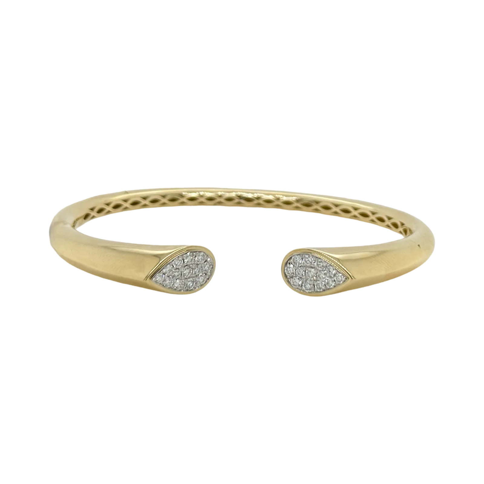 OPEN DIAMOND EDGE BANGLE