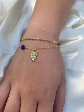 Owl Evil Eye Bracelet