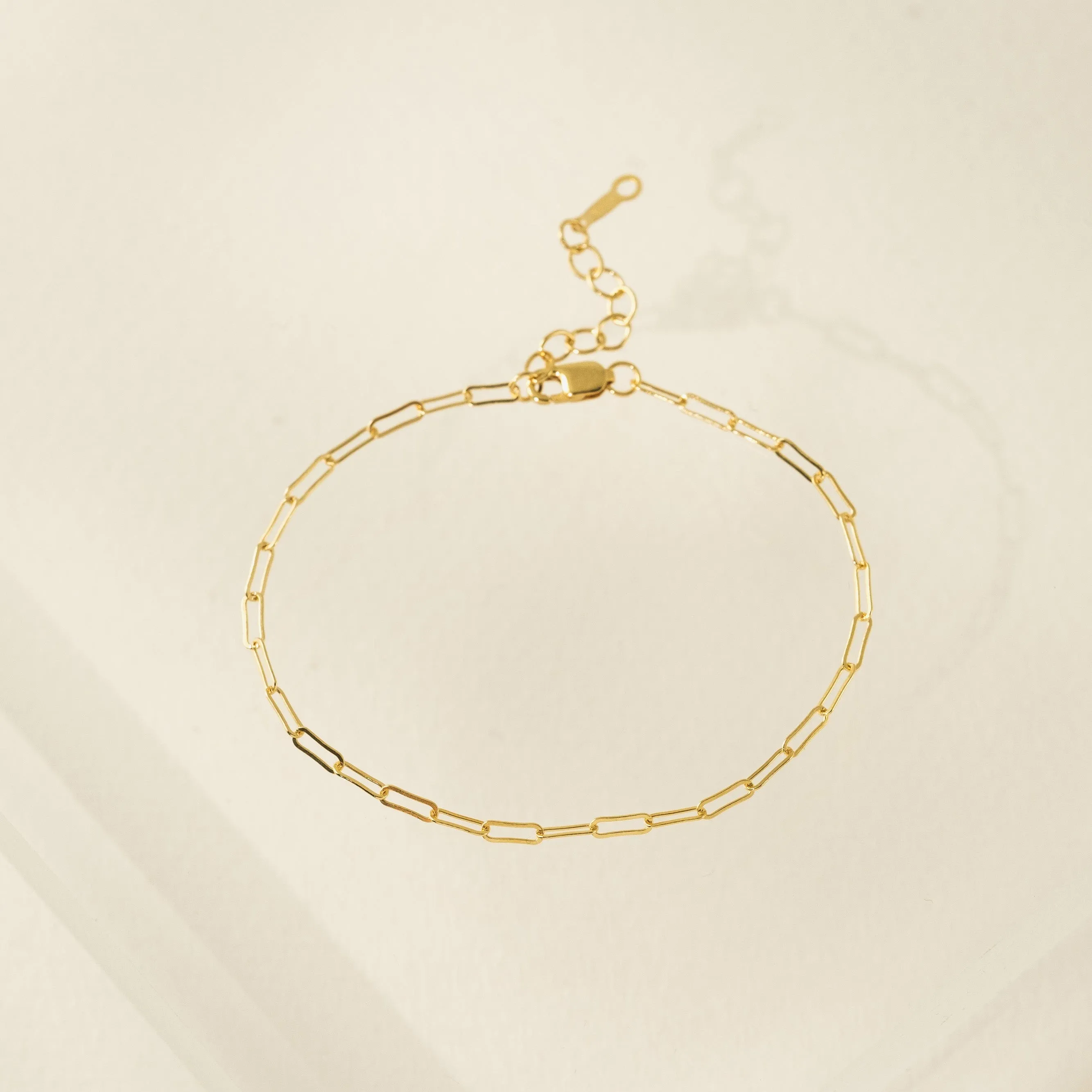 Paperclip Chain Gold-Filled Anklet