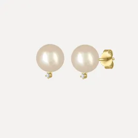 Pearl & Diamond Accent Studs