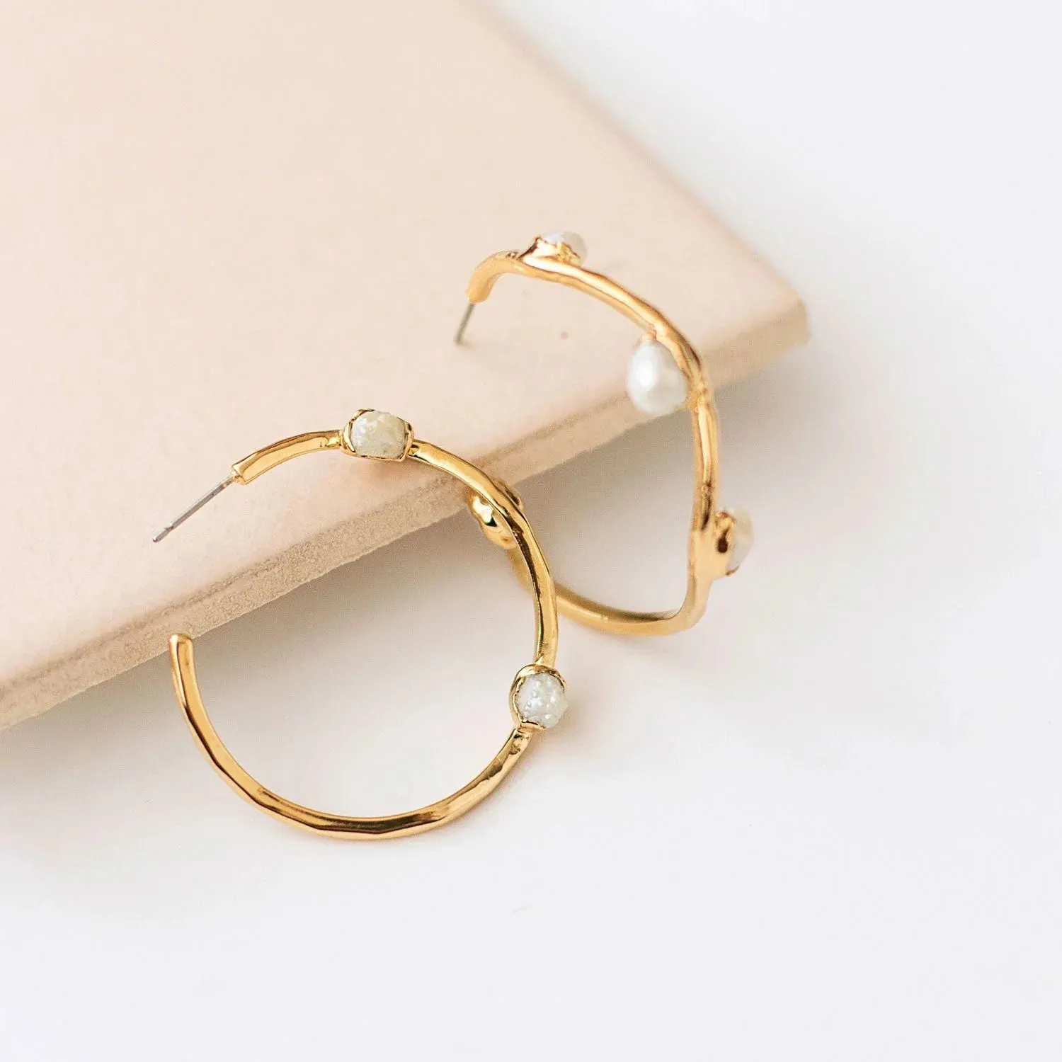 Pearl Wave Hoops SS01