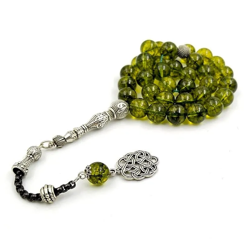 Peridot Crystal Beads Bracelet