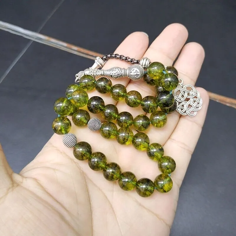 Peridot Crystal Beads Bracelet