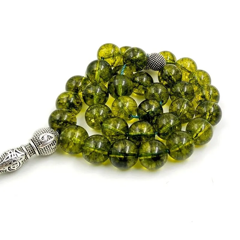 Peridot Crystal Beads Bracelet