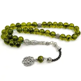 Peridot Crystal Beads Bracelet