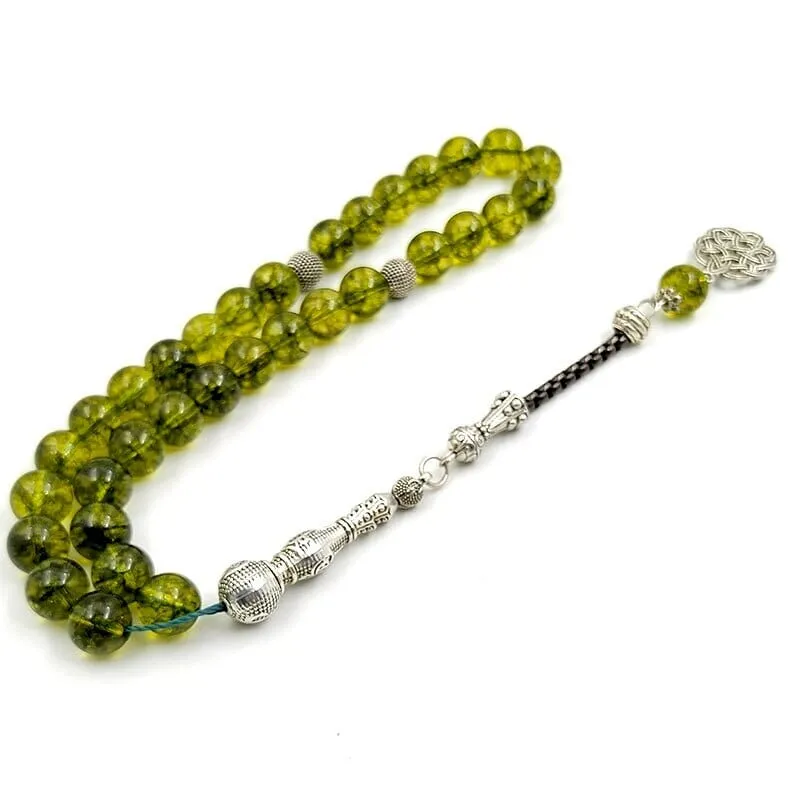 Peridot Crystal Beads Bracelet