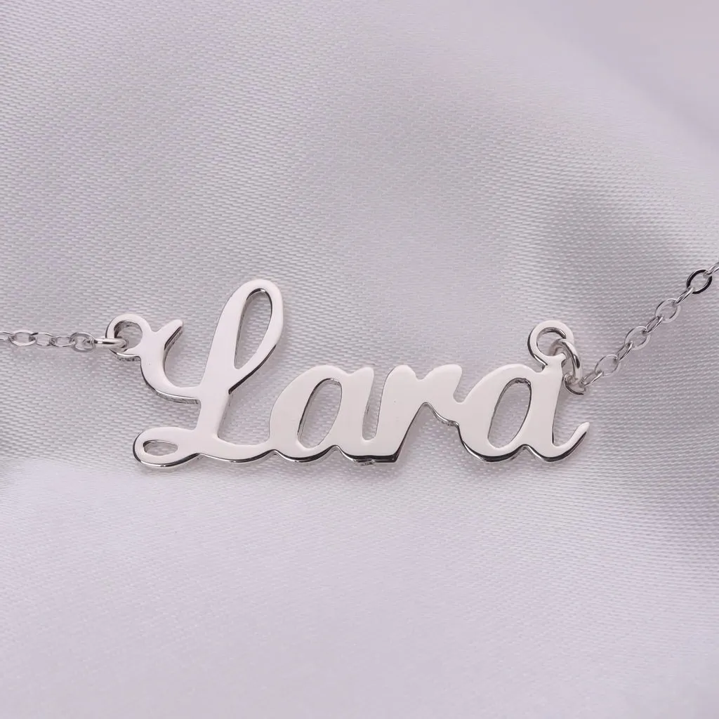 Personalised Sterling Silver Name Necklaces