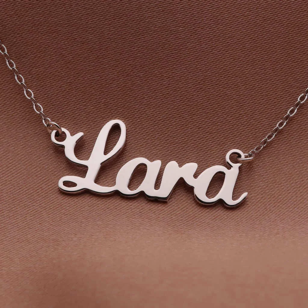 Personalised Sterling Silver Name Necklaces